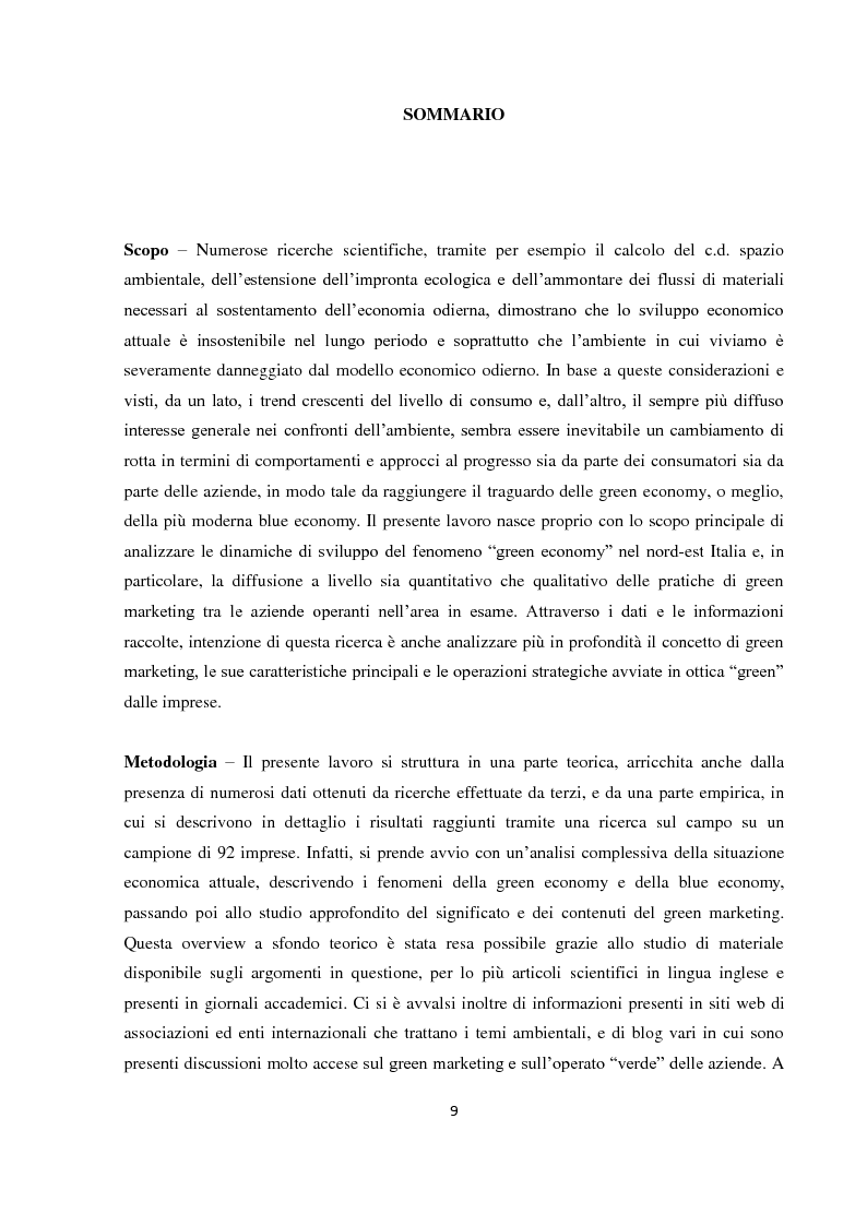 Anteprima della tesi: Tra green economy e blue economy: analisi teorica ed empirica sulla diffusione del green marketing e delle pratiche “verdi” in generale, Pagina 6