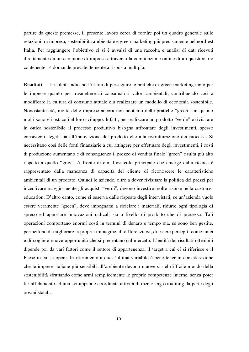 Anteprima della tesi: Tra green economy e blue economy: analisi teorica ed empirica sulla diffusione del green marketing e delle pratiche “verdi” in generale, Pagina 7