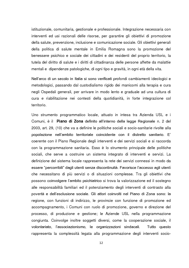 Anteprima della tesi: Implementazione della visita domiciliare come strumento di cura per il paziente psichiatrico, Pagina 7