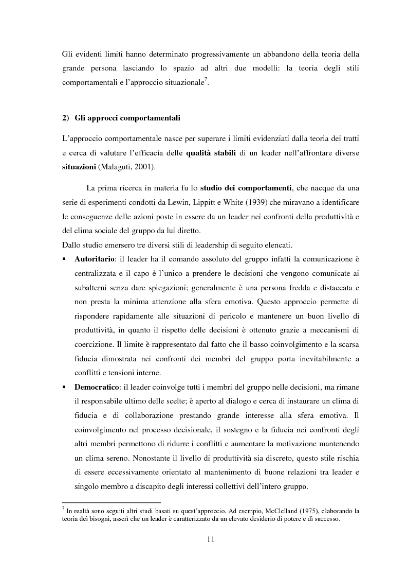 Anteprima della tesi: Leadership, cambiamento e cultura nelle organizzazioni: il caso SWG, Pagina 11