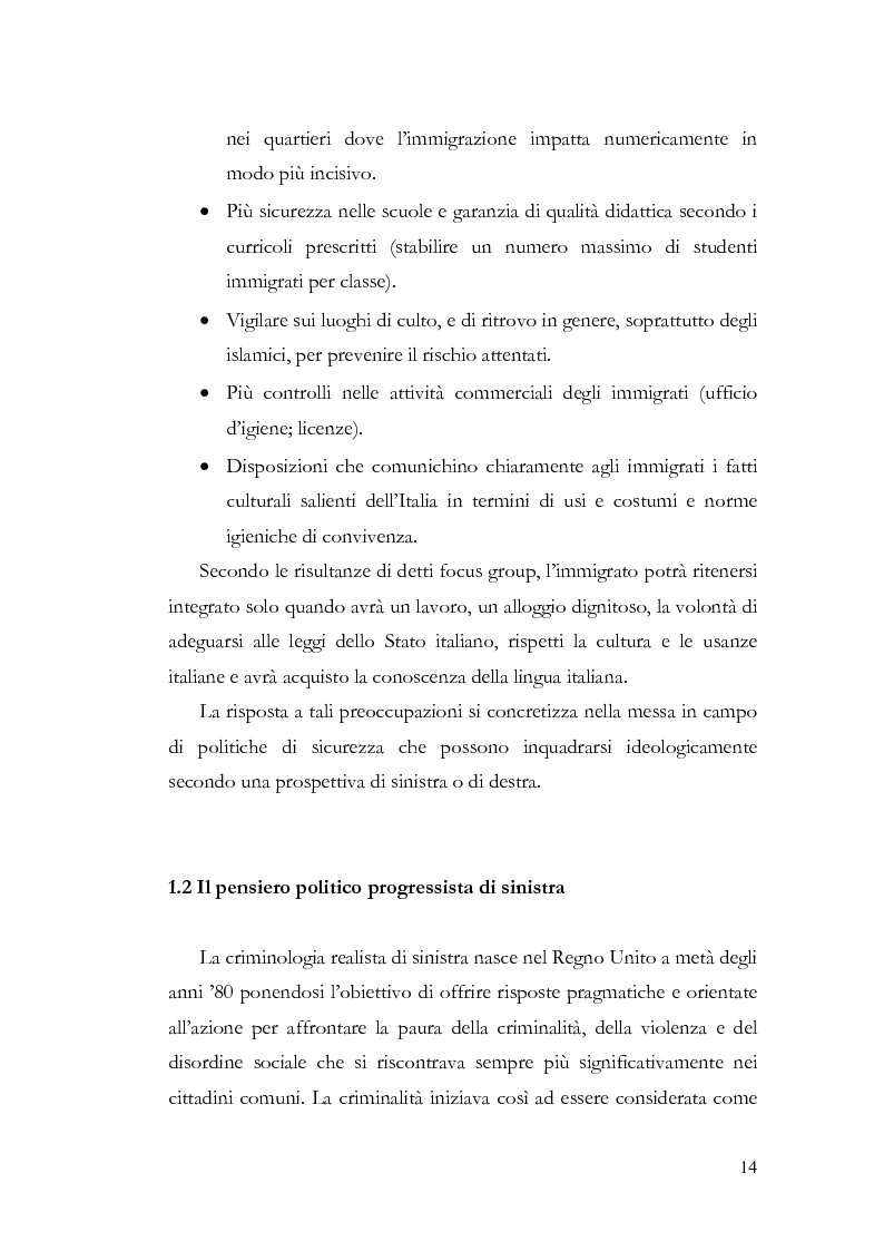 Anteprima della tesi: Benvenuti a Sezze Rumeno - Politiche di sicurezza e immigrazione nel comune di Sezze Romano, Pagina 10