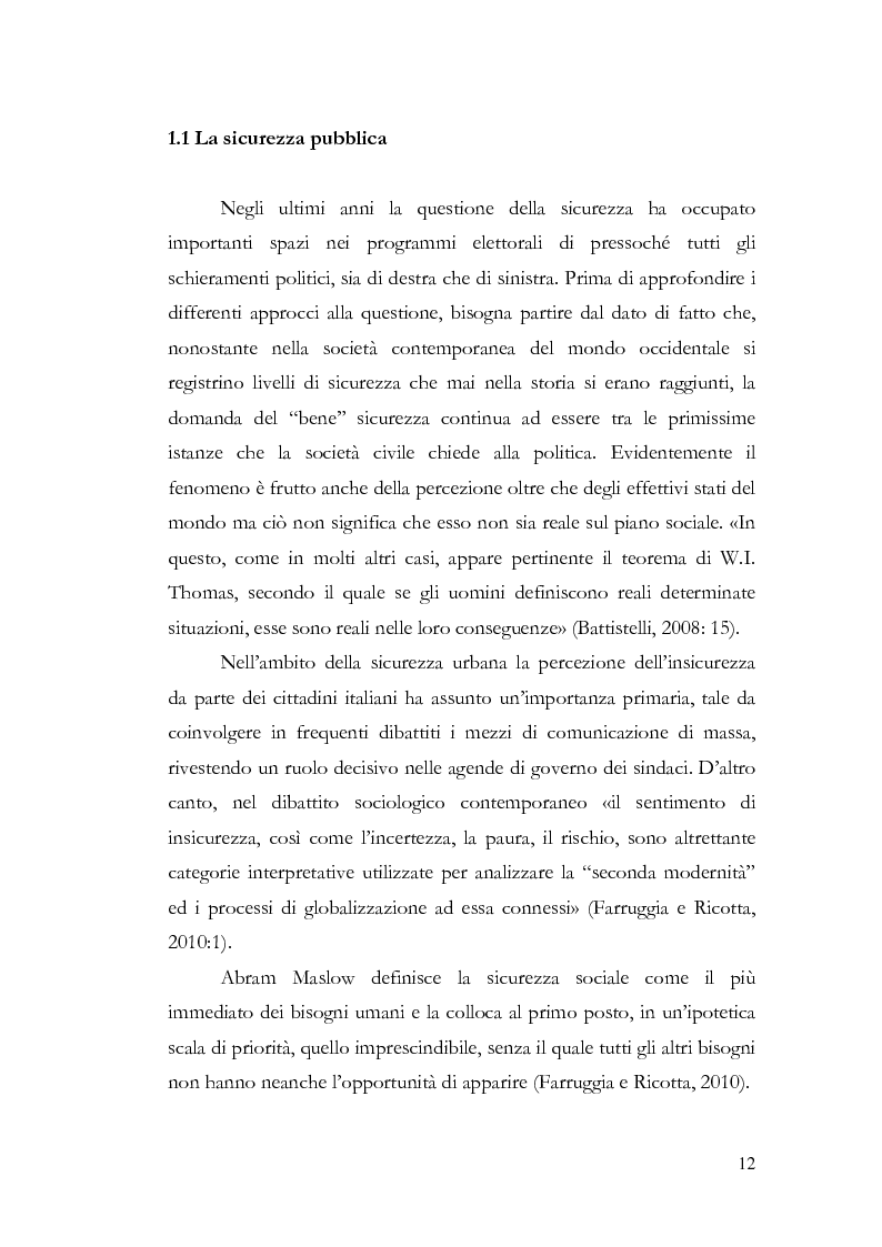 Anteprima della tesi: Benvenuti a Sezze Rumeno - Politiche di sicurezza e immigrazione nel comune di Sezze Romano, Pagina 8