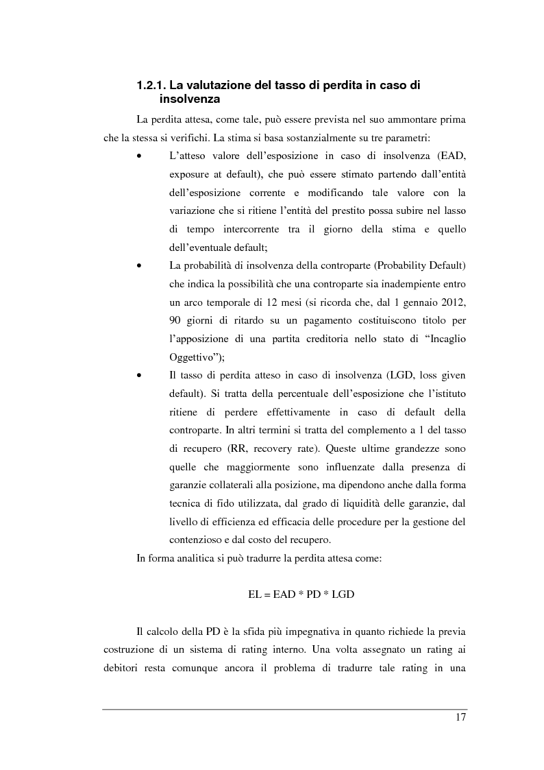 Anteprima della tesi: Rischio di Credito e Valutazione della PD nelle Cooperative Italiane, Pagina 10