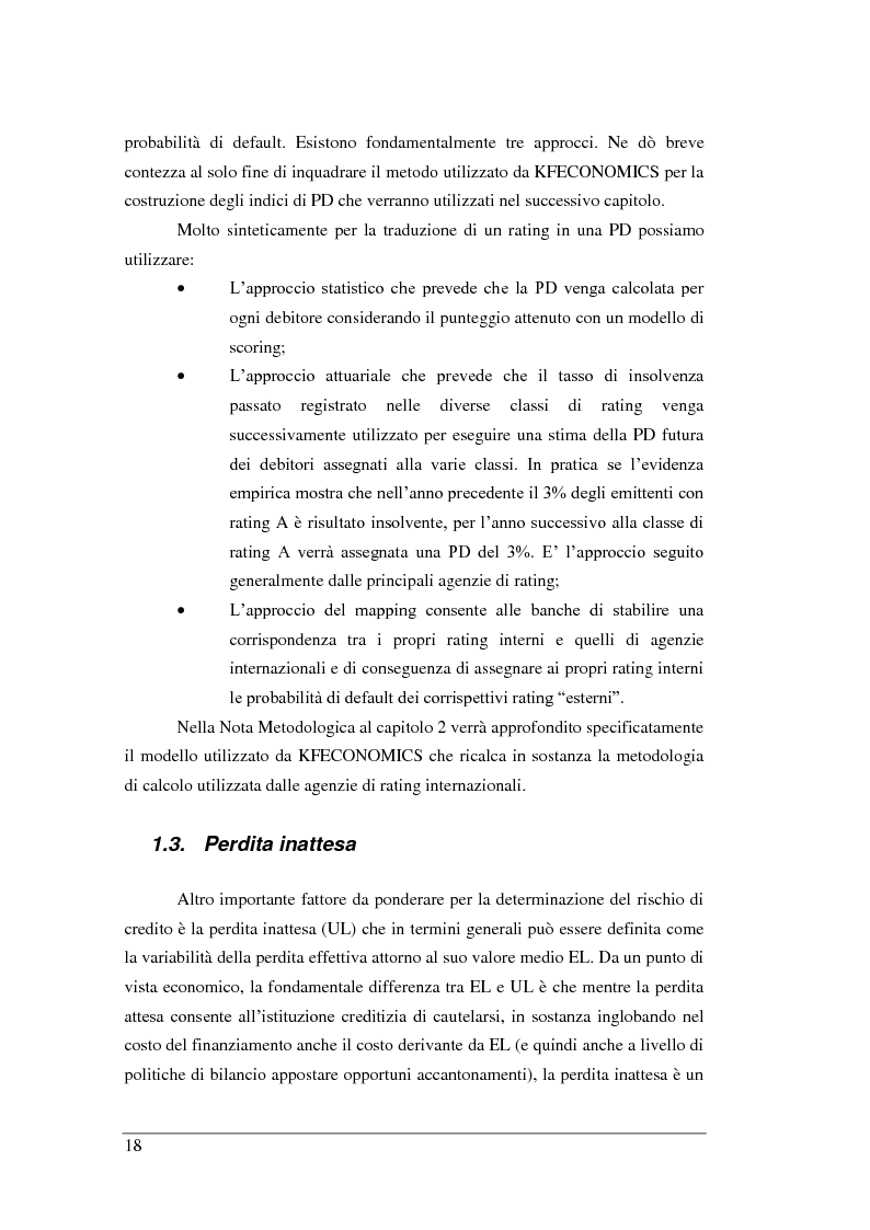 Anteprima della tesi: Rischio di Credito e Valutazione della PD nelle Cooperative Italiane, Pagina 11