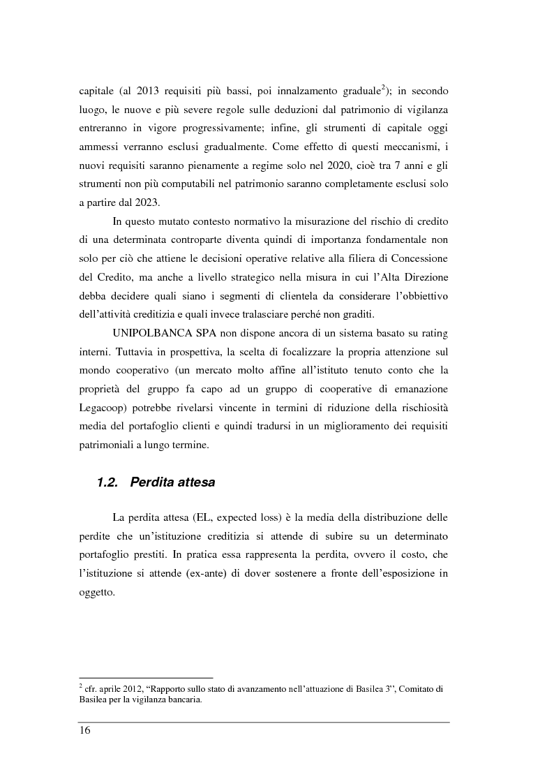 Anteprima della tesi: Rischio di Credito e Valutazione della PD nelle Cooperative Italiane, Pagina 9