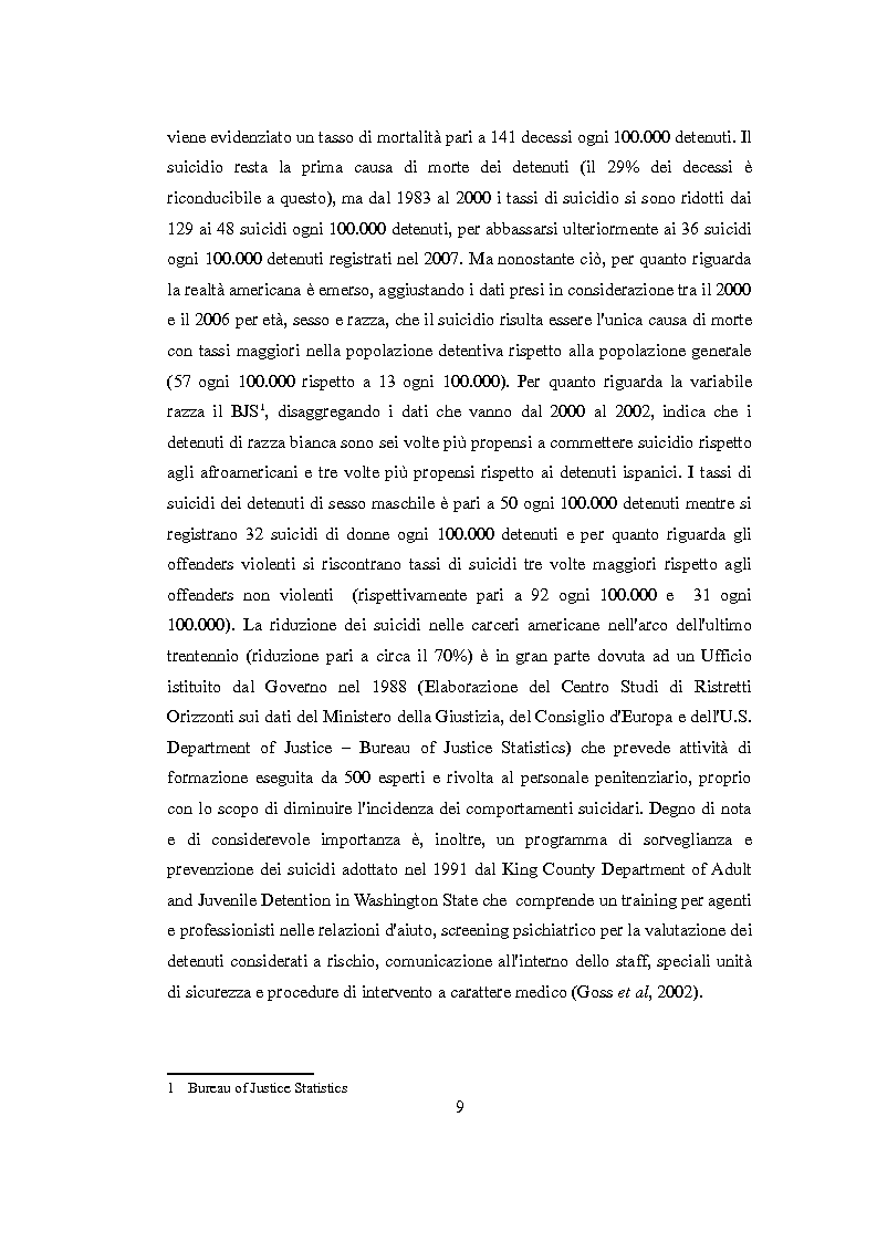 Anteprima della tesi: Vittimologia penitenziaria: uno studio esplorativo nella Casa Circondariale di Torino, Pagina 10