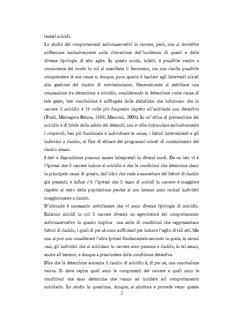 Anteprima della tesi: Vittimologia penitenziaria: uno studio esplorativo nella Casa Circondariale di Torino, Pagina 3