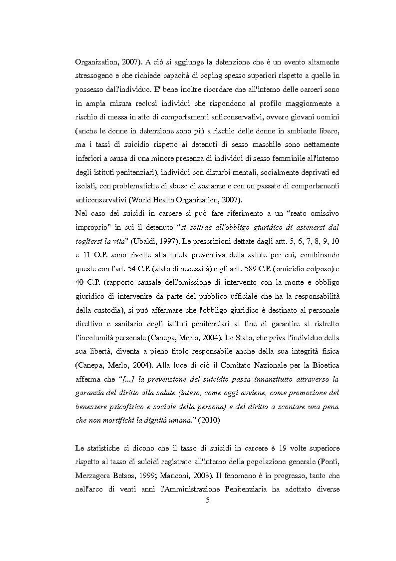 Anteprima della tesi: Vittimologia penitenziaria: uno studio esplorativo nella Casa Circondariale di Torino, Pagina 6