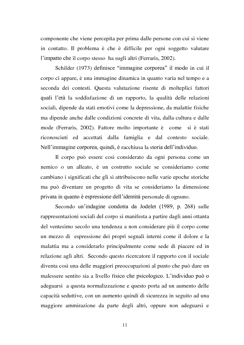 Anteprima della tesi: Trattamenti estetici e bodybuilding - La dipendenza dall'immagine, Pagina 7