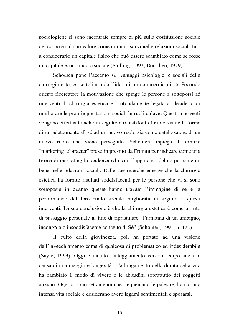 Anteprima della tesi: Trattamenti estetici e bodybuilding - La dipendenza dall'immagine, Pagina 9