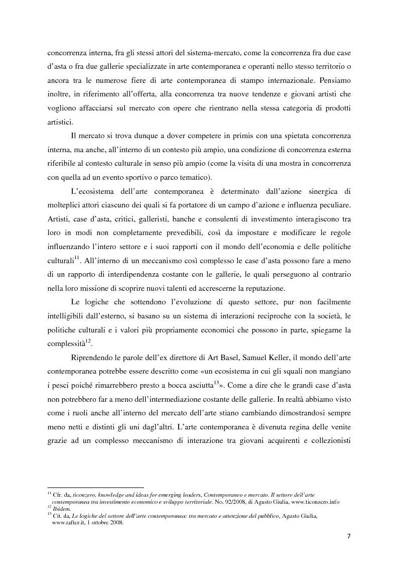 Anteprima della tesi: Il mercato dell'arte contemporanea:
Europa vs USA, Pagina 8