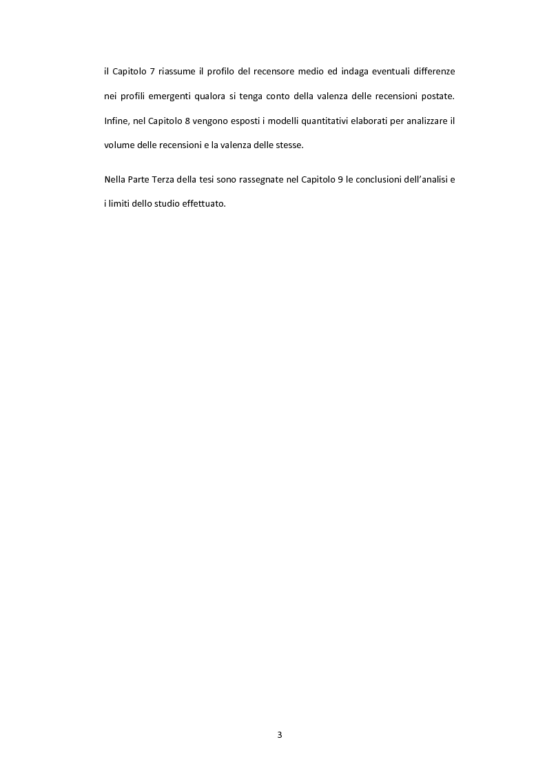 Anteprima della tesi: Il valore delle recensioni e del passaparola online: uno studio empirico nel settore alberghiero, Pagina 4