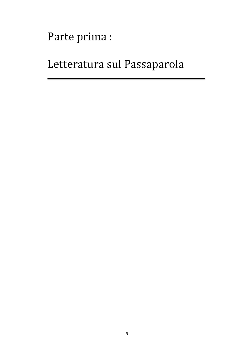 Anteprima della tesi: Il valore delle recensioni e del passaparola online: uno studio empirico nel settore alberghiero, Pagina 5