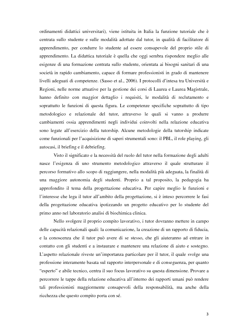 Anteprima della tesi: Strategie di formazione nel rapporto tutor-studente, Pagina 3