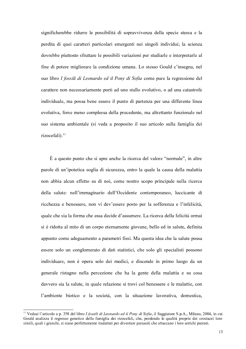 Anteprima della tesi: Il concetto di malattia nelle opere di Goldstein e Canghuilem, Pagina 12