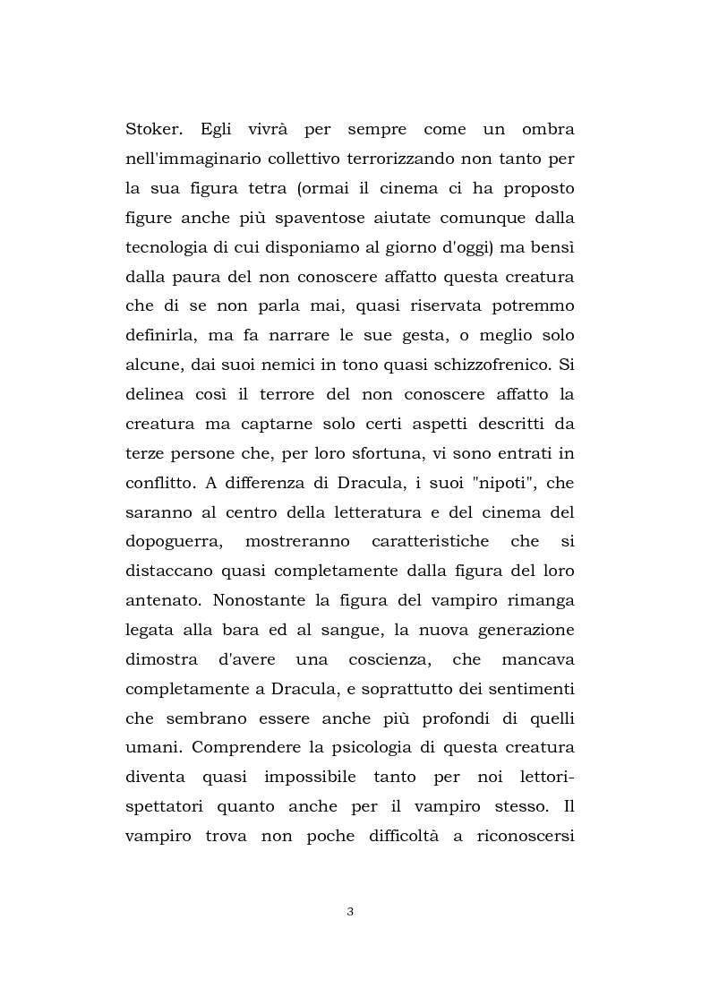 Anteprima della tesi: Vampire's legacy: percorso attraverso alcune rappresentazioni contemporanee del vampiro, Pagina 4