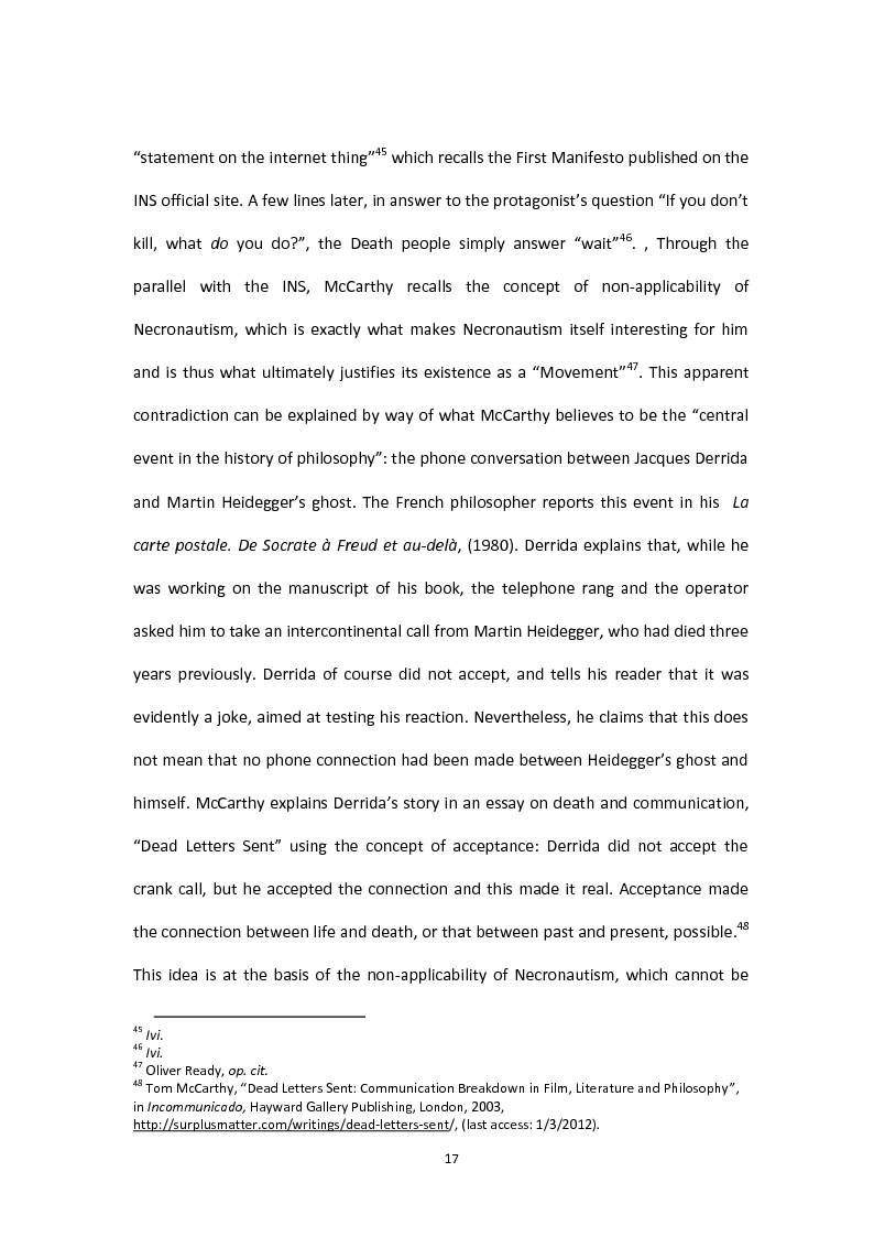 Anteprima della tesi: Tom McCarthy and the Secret of New Modern Fiction, Pagina 14