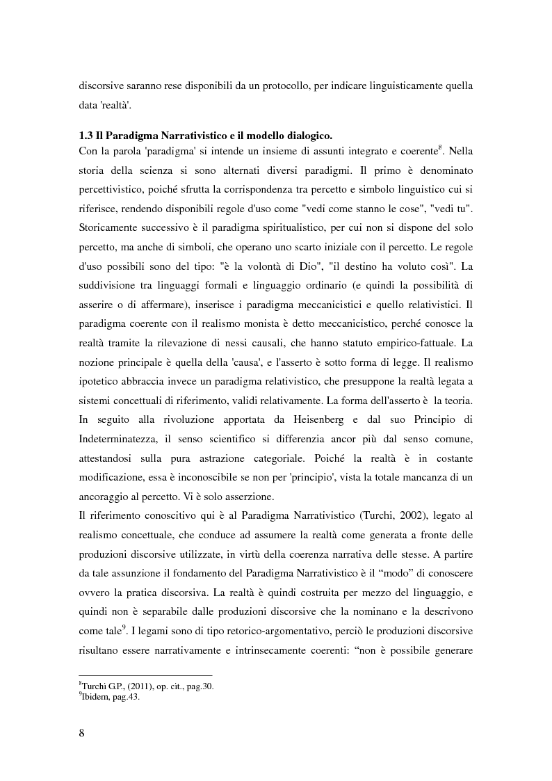 Anteprima della tesi: La teoria dell'identità dialogica e il tifoso calcistico: analisi delle produzioni discorsive dei tifosi dell'Atalanta.
, Pagina 9