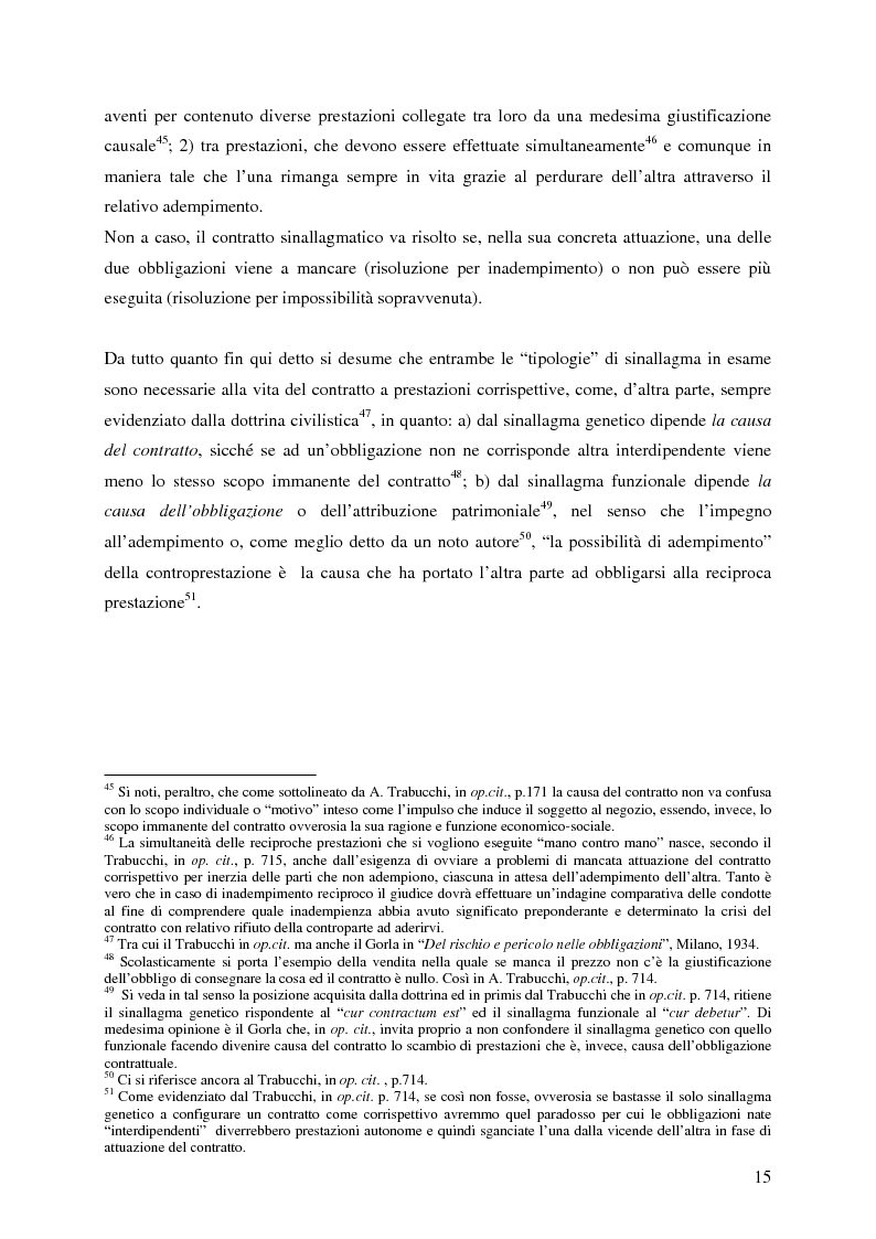 Anteprima della tesi: La corrispettività nelle vicende sospensive della prestazione di lavoro, Pagina 11