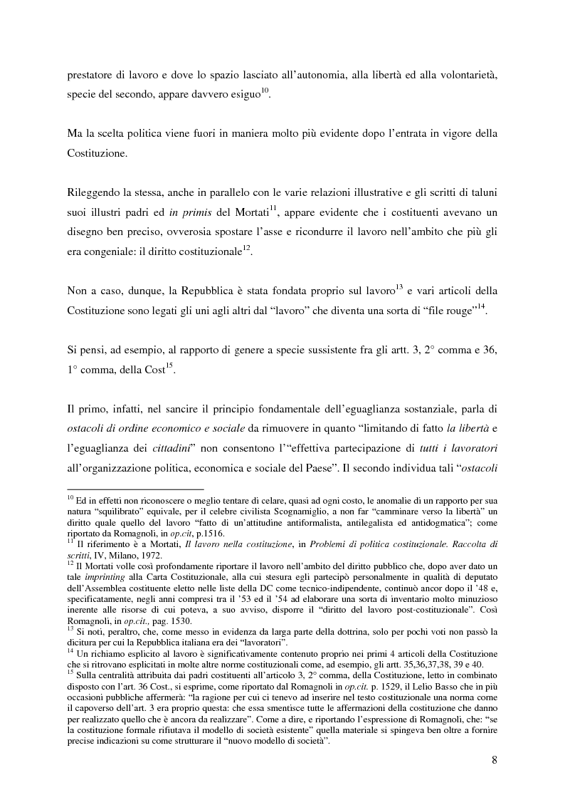 Anteprima della tesi: La corrispettività nelle vicende sospensive della prestazione di lavoro, Pagina 4