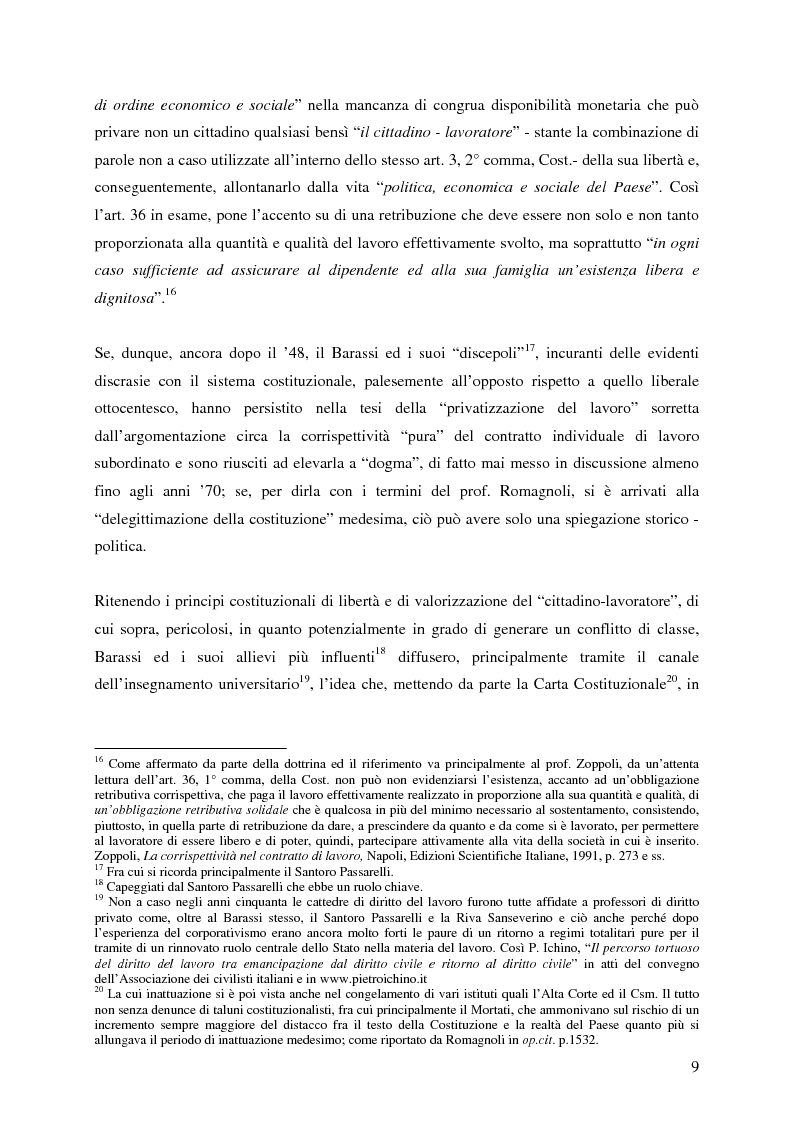 Anteprima della tesi: La corrispettività nelle vicende sospensive della prestazione di lavoro, Pagina 5