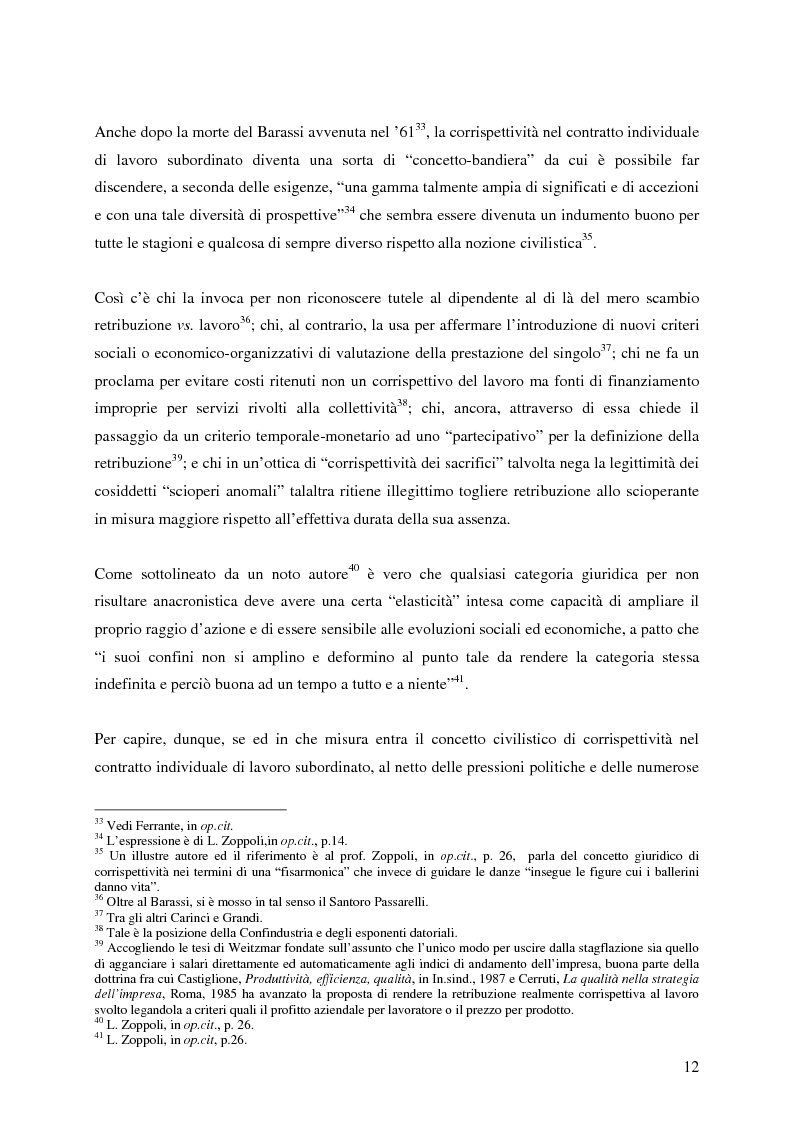 Anteprima della tesi: La corrispettività nelle vicende sospensive della prestazione di lavoro, Pagina 8