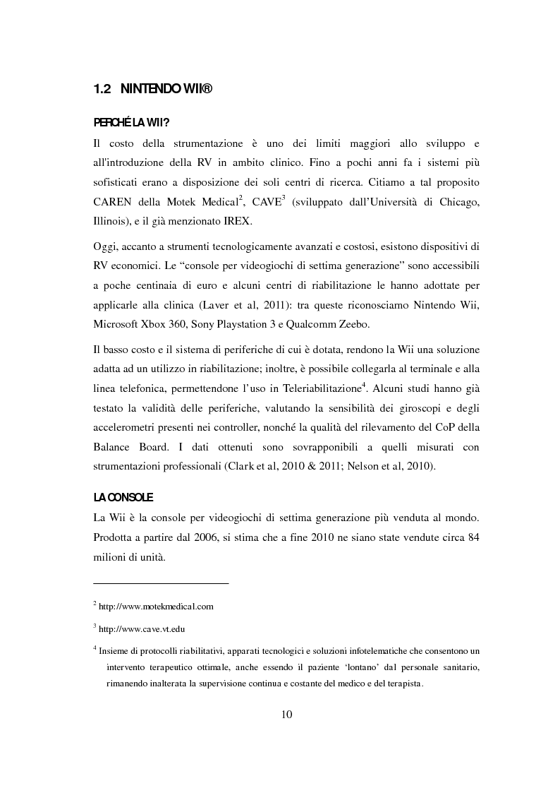 Anteprima della tesi: La Console Nintendo Wii® Nella Riabilitazione Di Pazienti Neurologici Adulti. Revisione Sistematica Della Letteratura, Pagina 5