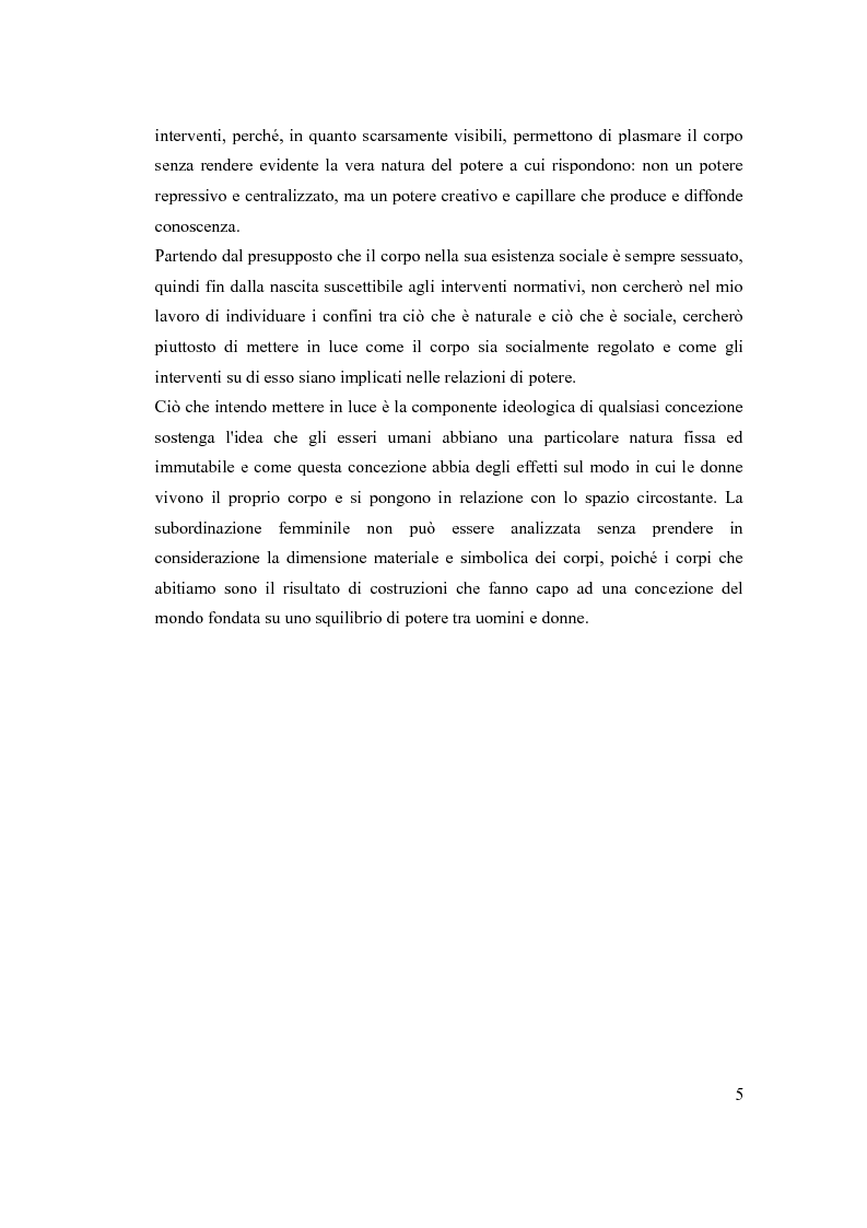 Anteprima della tesi: ''The embodiment of gender'': il corpo della donna da oggetto a strumento di azione, Pagina 4