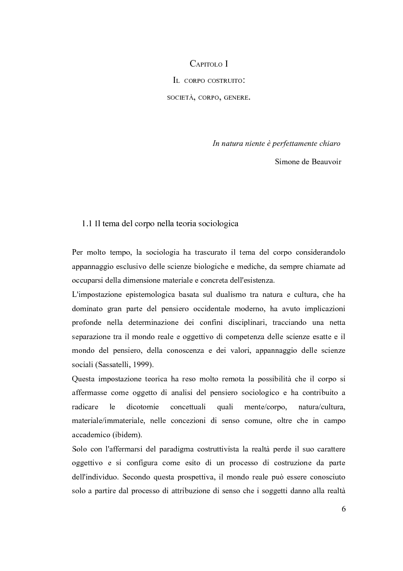 Anteprima della tesi: ''The embodiment of gender'': il corpo della donna da oggetto a strumento di azione, Pagina 5