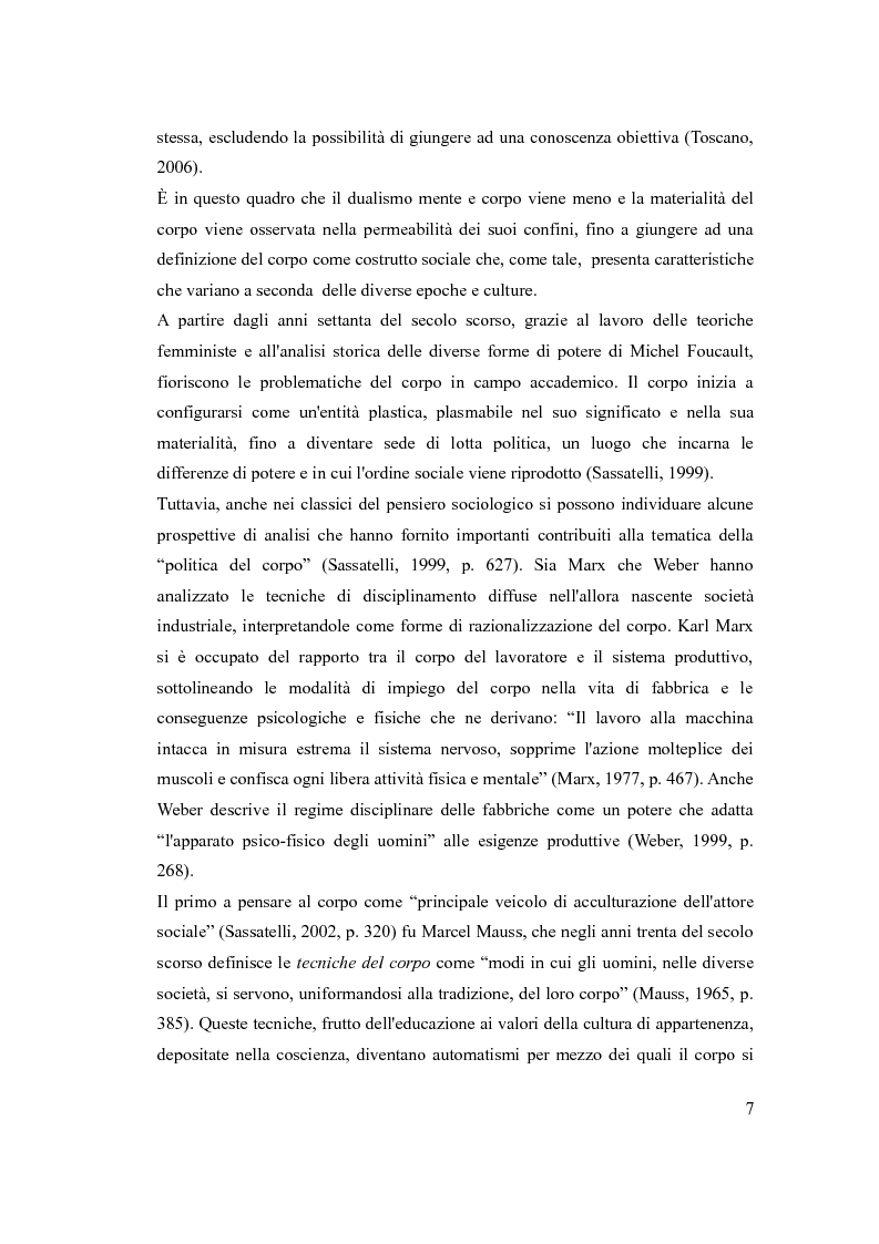 Anteprima della tesi: ''The embodiment of gender'': il corpo della donna da oggetto a strumento di azione, Pagina 6