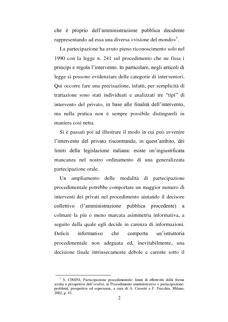 Anteprima della tesi: La partecipazione dei cittadini nel governo del territorio, Pagina 3
