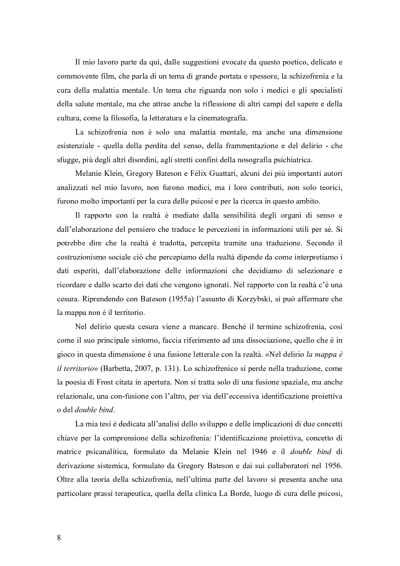 Anteprima della tesi: Identificazione proiettiva, double bind, schizofrenia, Pagina 3