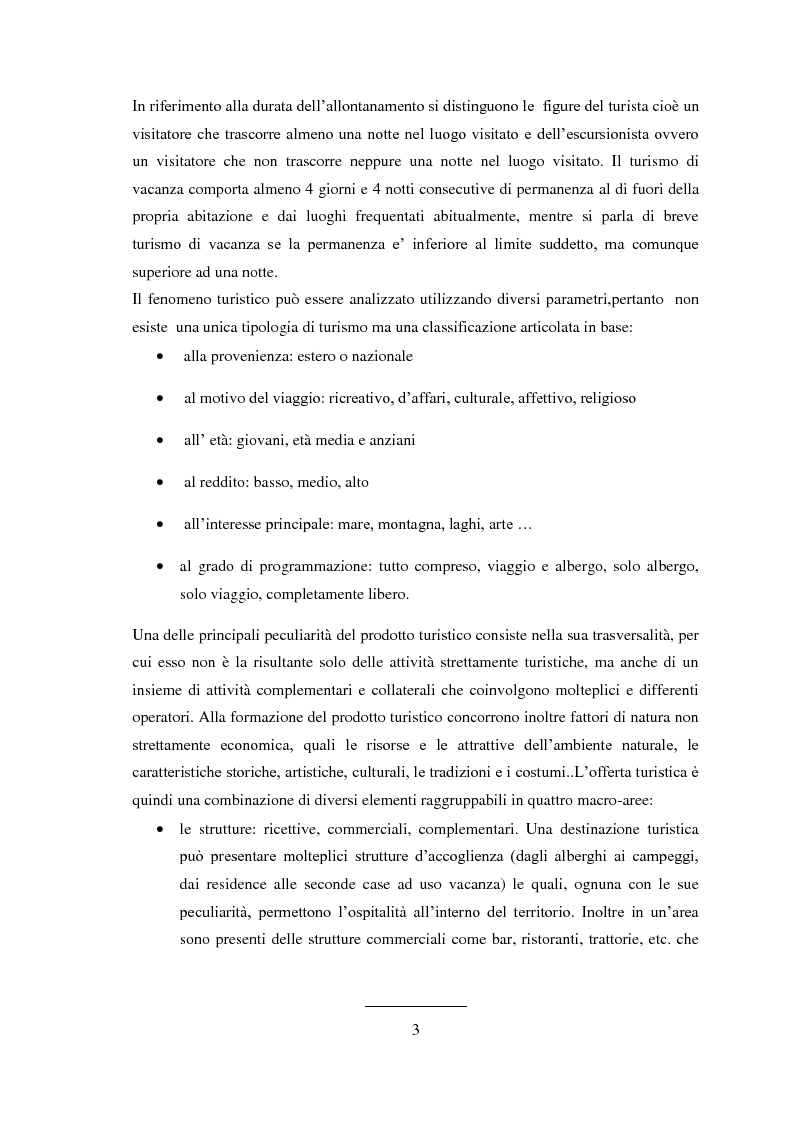 Anteprima della tesi: Prodotti tipici e turismo enogastronomico per la valorizzazione del territorio, Pagina 3