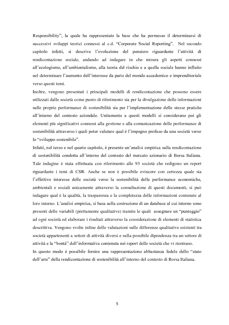Anteprima della tesi: Il sistema di reporting della sostenibilità: il bilancio e gli indici di sostenibilità, Pagina 3