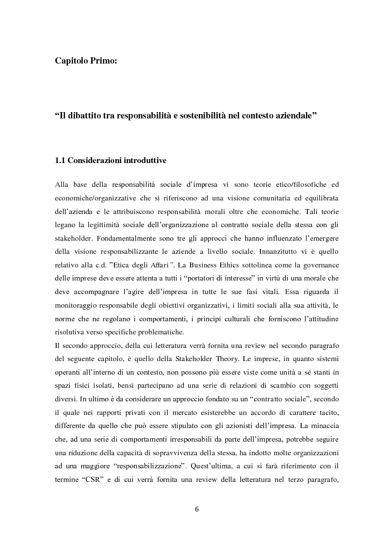 Anteprima della tesi: Il sistema di reporting della sostenibilità: il bilancio e gli indici di sostenibilità, Pagina 4