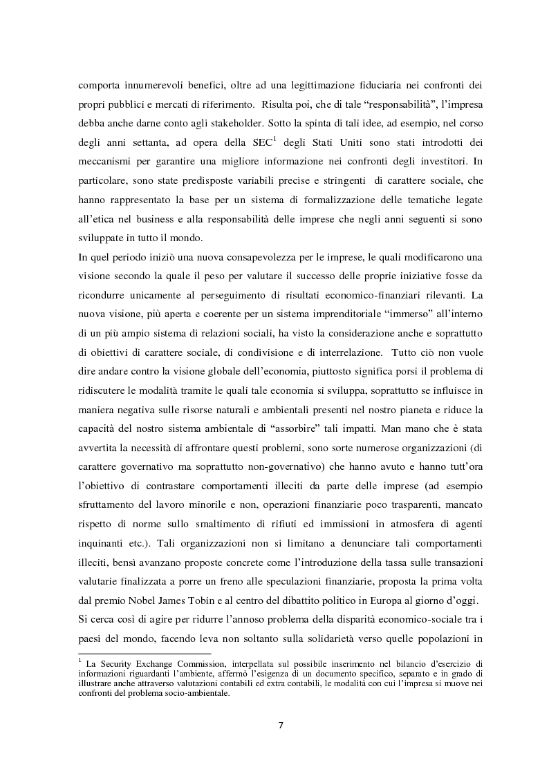 Anteprima della tesi: Il sistema di reporting della sostenibilità: il bilancio e gli indici di sostenibilità, Pagina 5