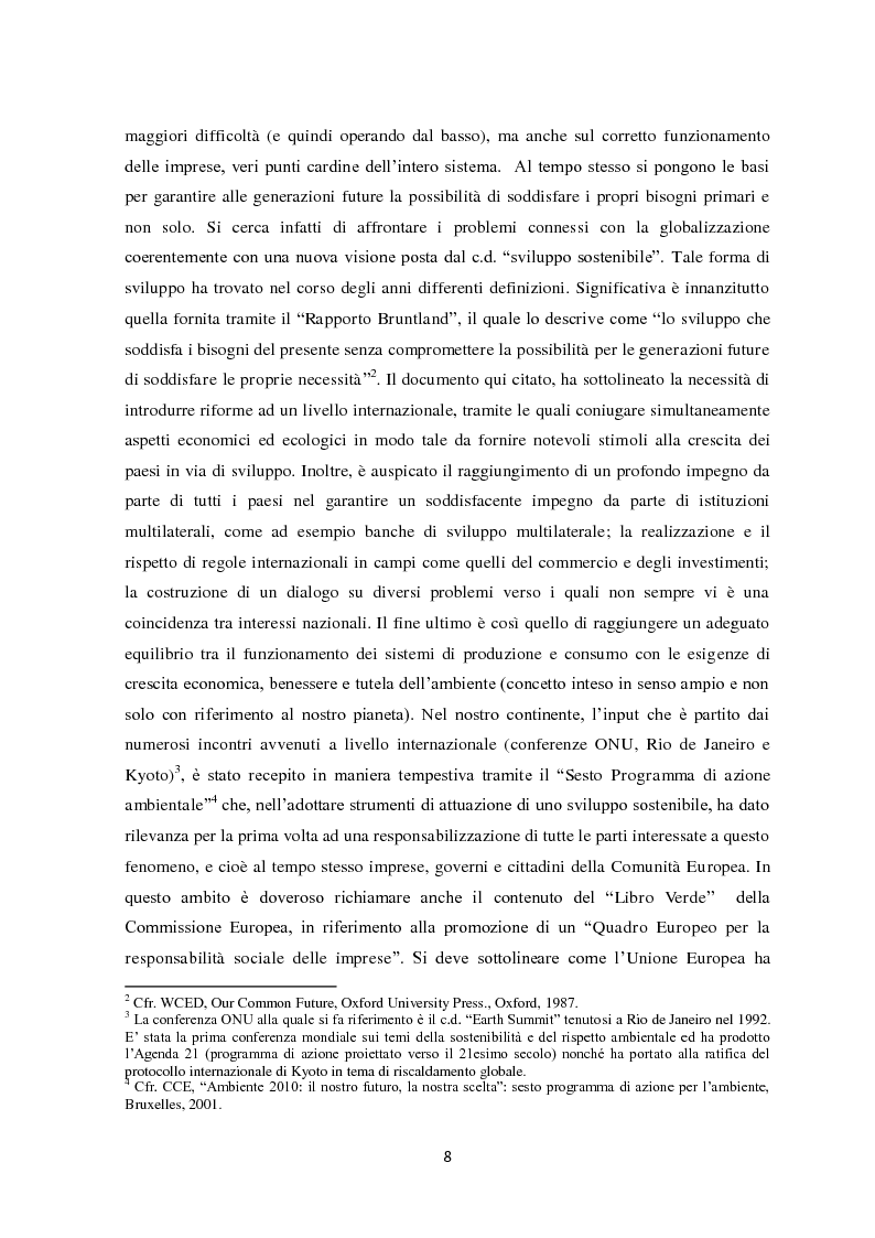 Anteprima della tesi: Il sistema di reporting della sostenibilità: il bilancio e gli indici di sostenibilità, Pagina 6