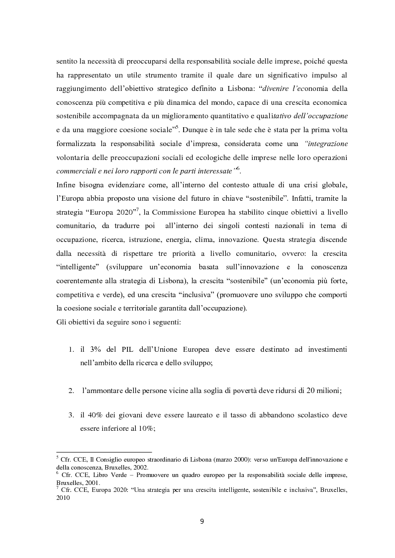Anteprima della tesi: Il sistema di reporting della sostenibilità: il bilancio e gli indici di sostenibilità, Pagina 7