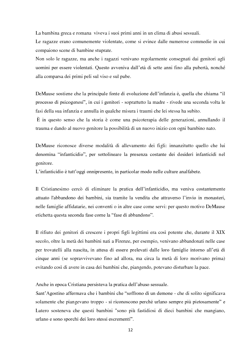 Anteprima della tesi: Fenomeni di maltrattamento infantile e impatto reale della malattia mentale nei genitori, Pagina 4