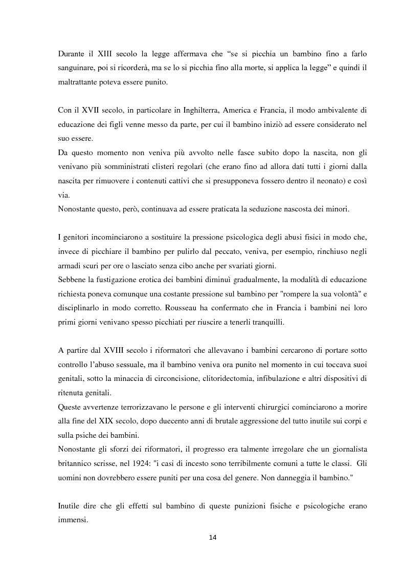 Anteprima della tesi: Fenomeni di maltrattamento infantile e impatto reale della malattia mentale nei genitori, Pagina 6
