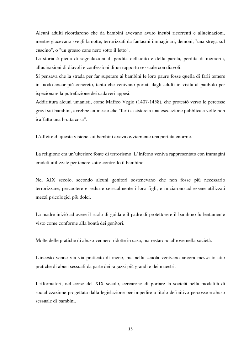 Anteprima della tesi: Fenomeni di maltrattamento infantile e impatto reale della malattia mentale nei genitori, Pagina 7