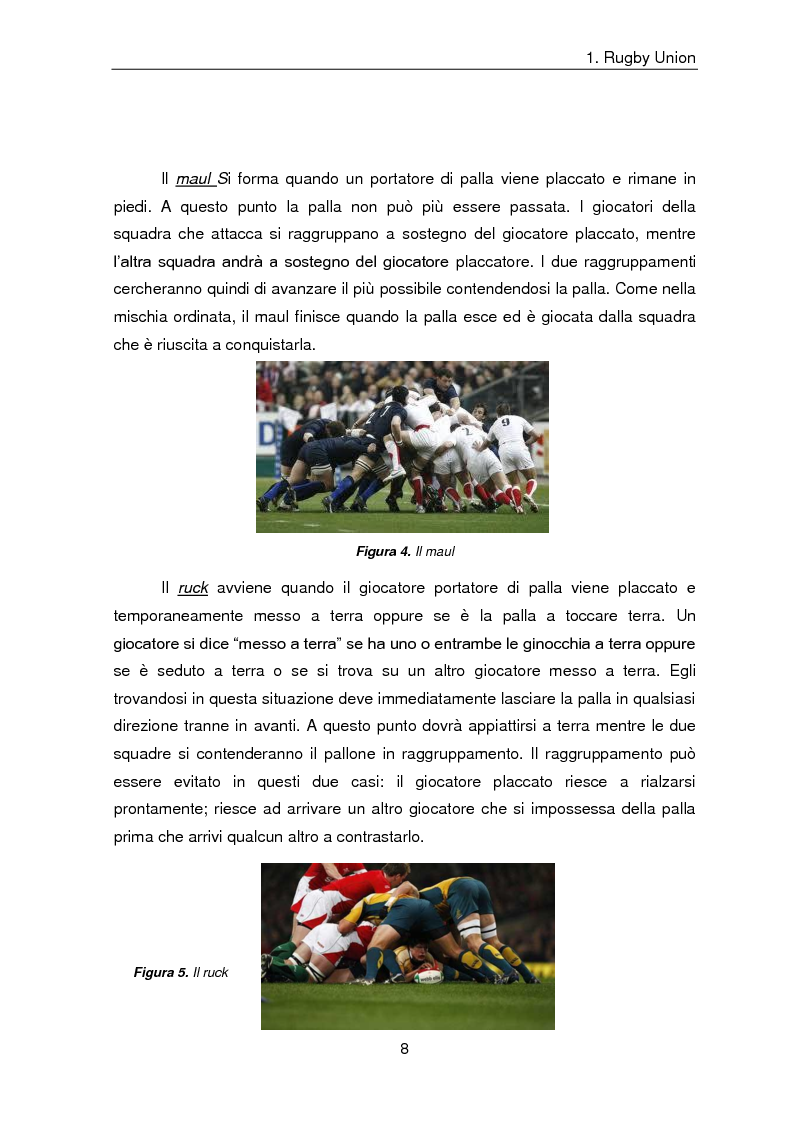 Anteprima della tesi: Indicatori comulativi del carico di lavoro in sedute specifiche di Rugby Union, Pagina 5