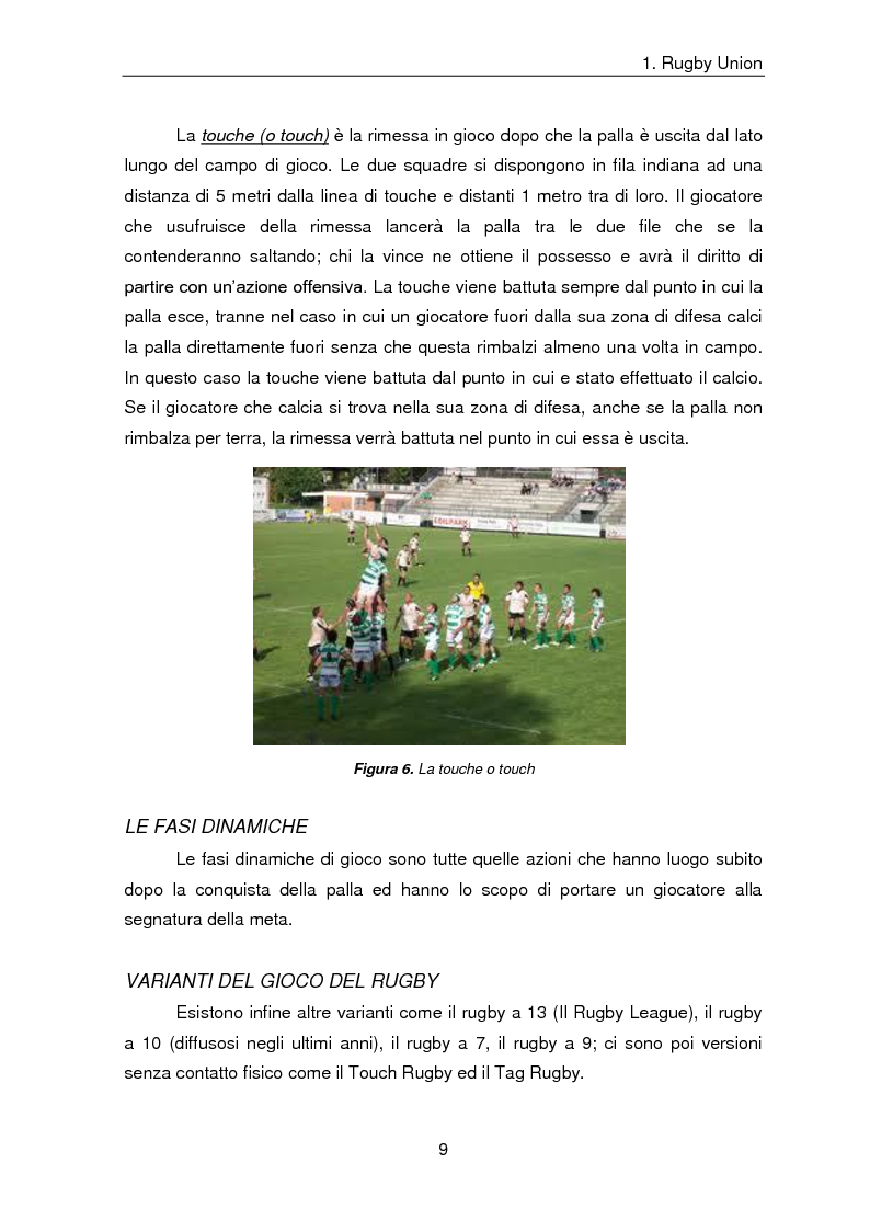 Anteprima della tesi: Indicatori comulativi del carico di lavoro in sedute specifiche di Rugby Union, Pagina 6