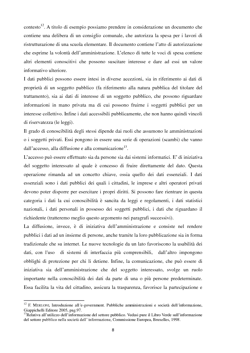 Anteprima della tesi: Open Data: l'amministrazione pubblica tra innovazione e trasparenza, Pagina 7