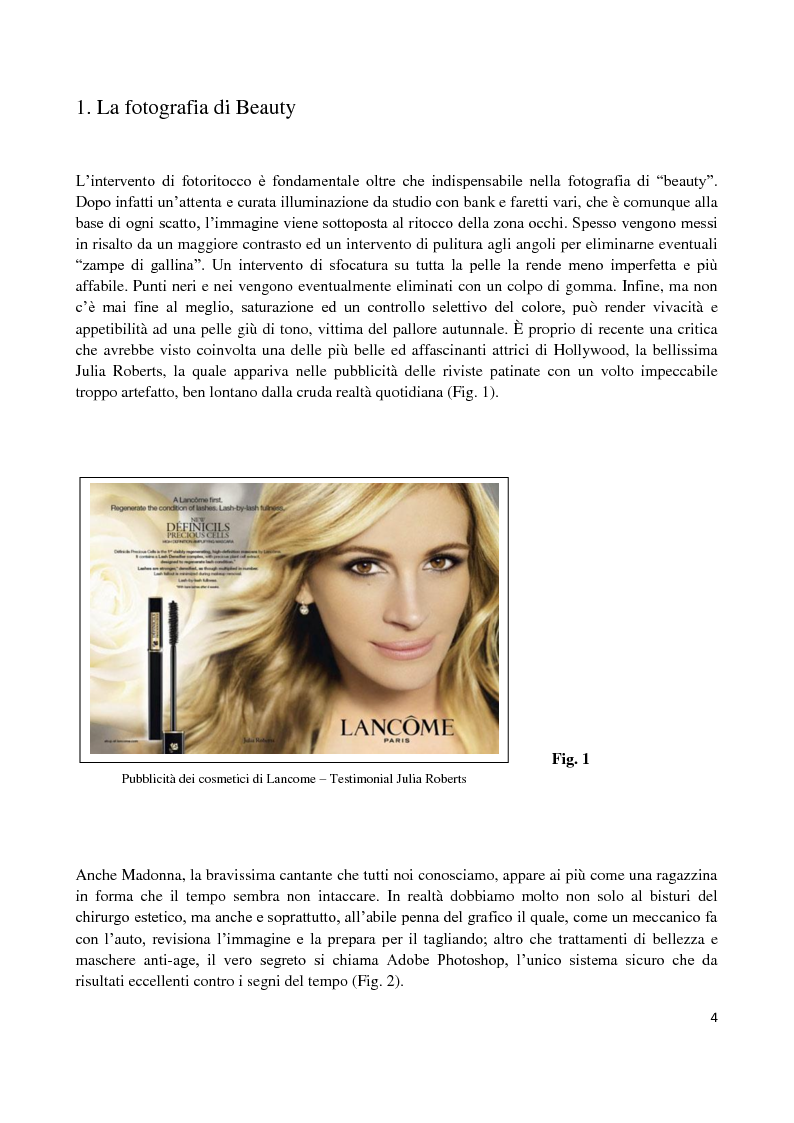 Anteprima della tesi: L'elaborazione digitale nella fotografia di moda, Pagina 3