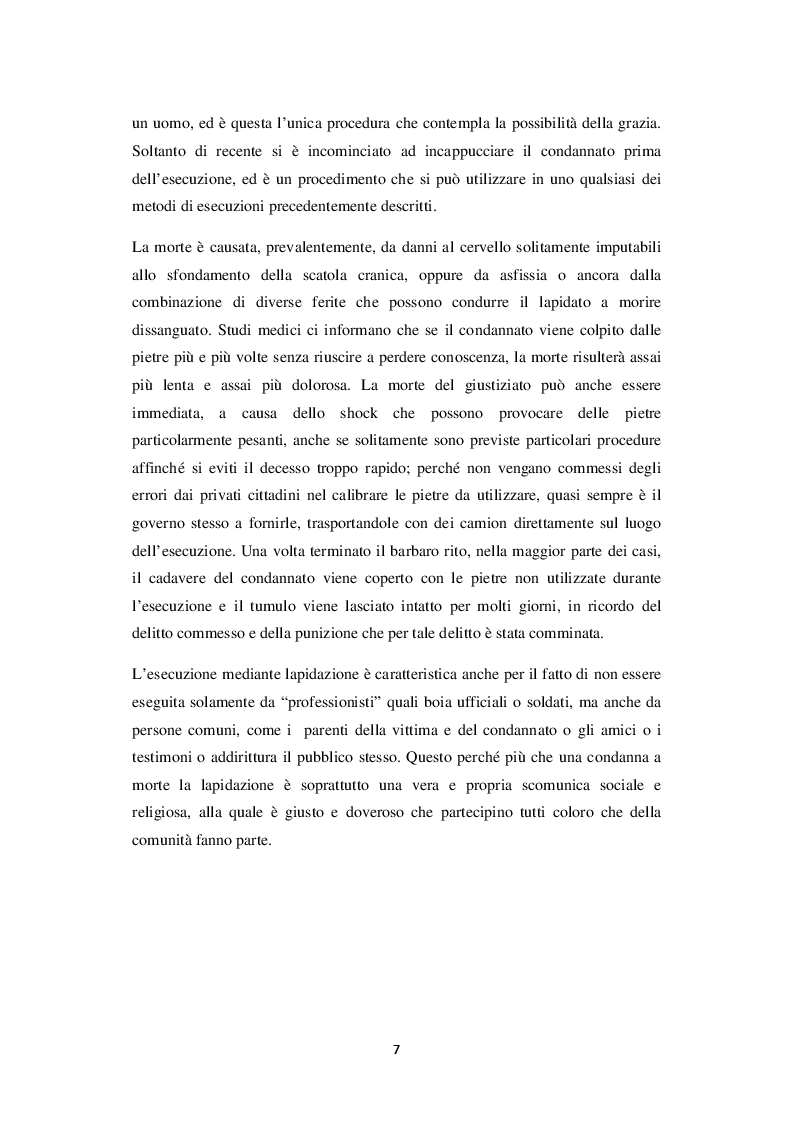 Anteprima della tesi: La lapidazione negli stati islamici, tra Corano e costituzioni moderne., Pagina 8