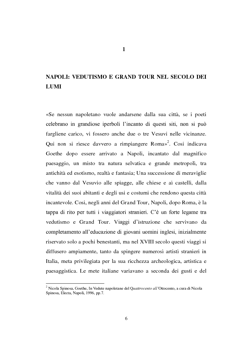 Anteprima della tesi: Alla ricerca del vero: viaggio nella terra del Vesuvio.
Il paesaggio del reale tra Sette e Ottocento
, Pagina 4
