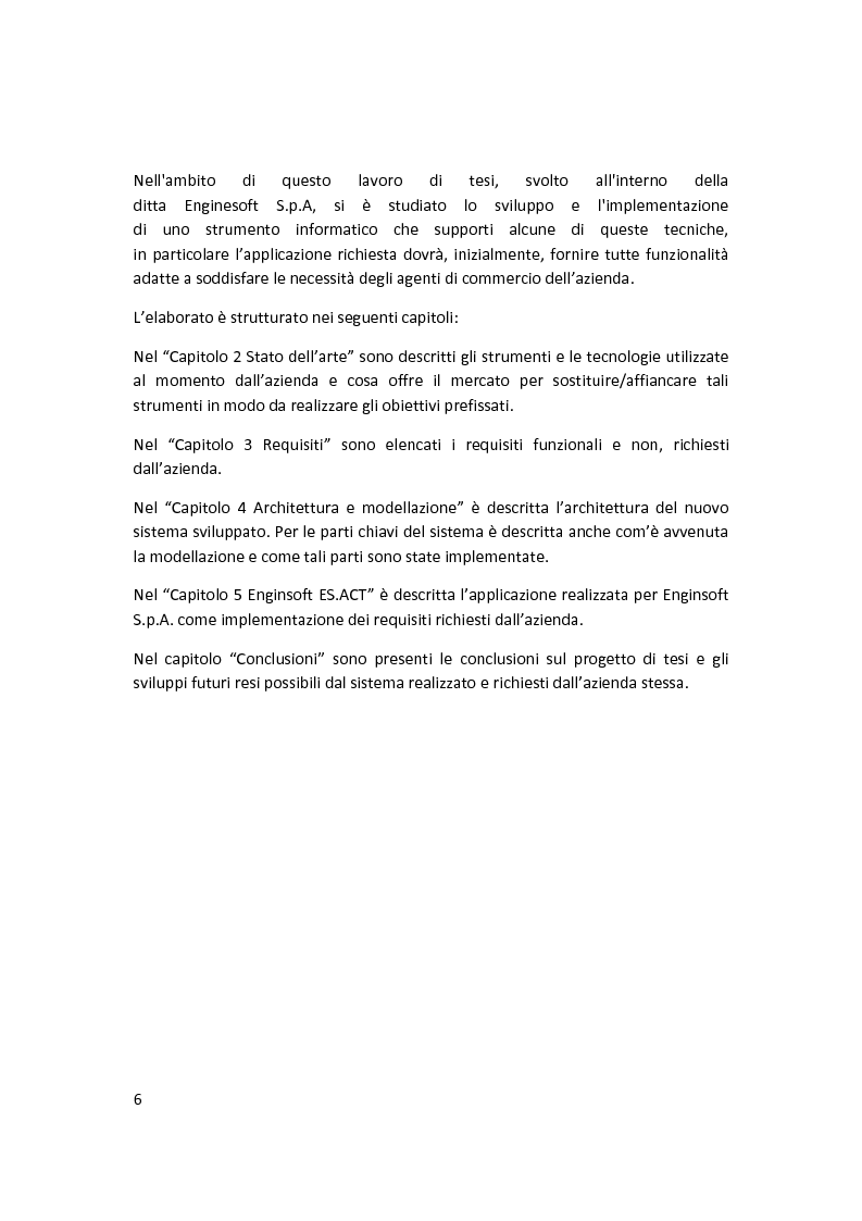 Anteprima della tesi: Sviluppo di un sistema di ''business development'' in un contesto aziendale, Pagina 4