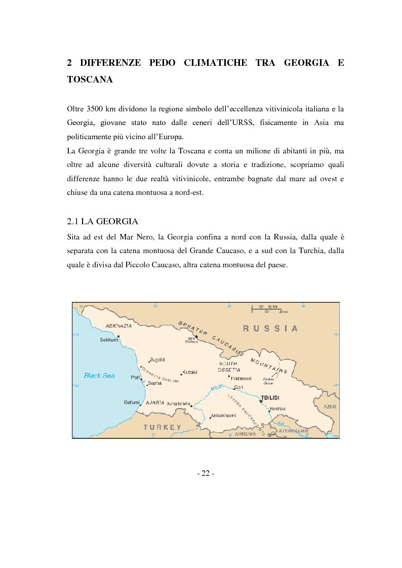 Anteprima della tesi: Risposte adattative di alcuni vitigni georgiani al pedo clima di Bolgheri (Toscana), Pagina 5