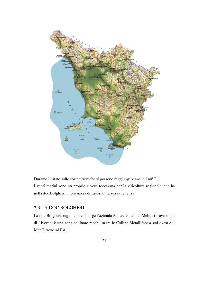 Anteprima della tesi: Risposte adattative di alcuni vitigni georgiani al pedo clima di Bolgheri (Toscana), Pagina 7